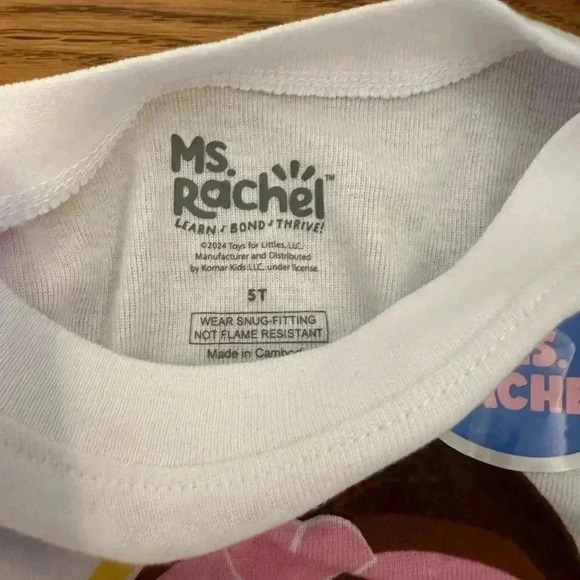 NWT Ms. Rachel Cotton Pajamas, 2 sets, size 5T, from Target - Picture 6 of 7